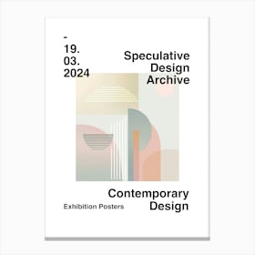 Speculative Design Archive Abstract Poster 18 Canvas Print