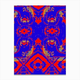 Abstract Red And Blue 10 Canvas Print