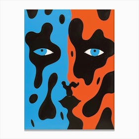 'Two Faces' 9 Canvas Print