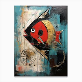 Fish Abstract Expressionism 1 Canvas Print