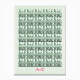 Coca Cola Pattern Canvas Print