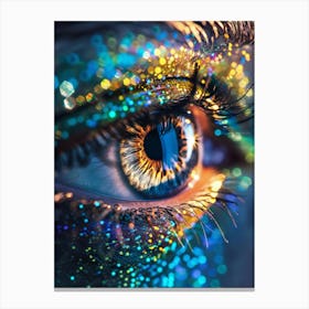 Close Up Of A Woman'S Eye Canvas Print