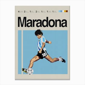 Diego Maradona Canvas Print