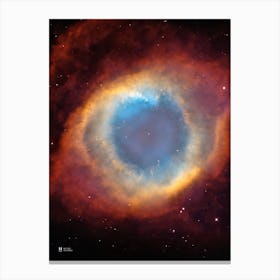 Helix Nebula. NGC 7293 ⛔ HQ-quality (NASA Hubble Space Telescope) — space poster, science poster, space photo Canvas Print
