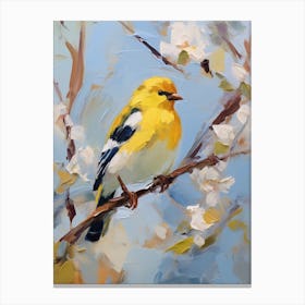 Bird Painting American Goldfinch 1 Canvas Print