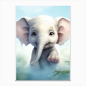 Baby Elephant Canvas Print