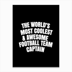 Football Captain Canvas Print