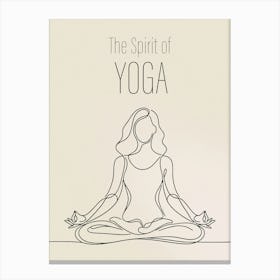 Spirit Of Yoga Canvas Print