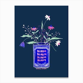 Tin Can Bloom Canvas Print