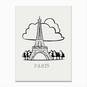 Paris Eiffel Tower 4 Canvas Print