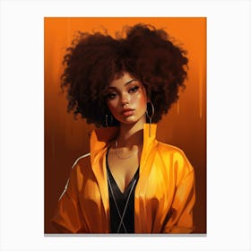 Afro Girl 17 Canvas Print
