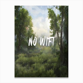 No Wifi 2 Canvas Print