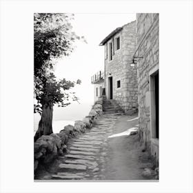 Hvar, Croatia, Black And White Old Photo 4 Canvas Print