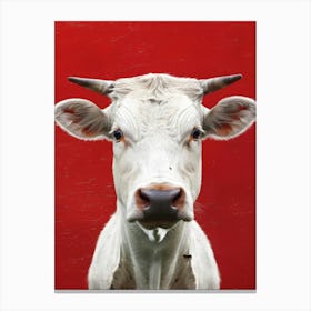 Cow With Horns 2 Canvas Print