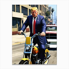 Donald Trump GTA5 Canvas Print