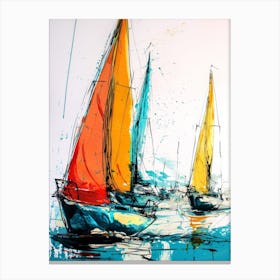 Sailboats sport Canvas Print