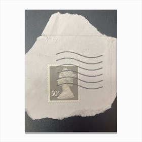 British Postage Stamp Canvas Print