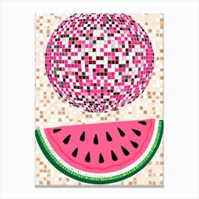 Mosaic Watermelon Canvas Print