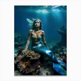 Mermaid-Reimagined 70 Canvas Print