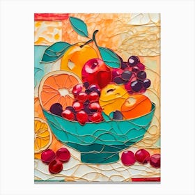 Bowl of Fruit Canvas Print