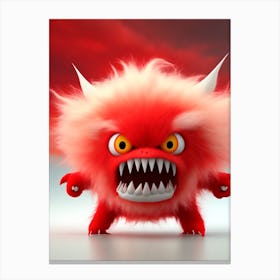 Red Monster 2 Canvas Print