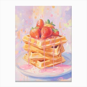 Strawberry Waffles Canvas Print