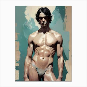 Marianno Portrait An Adonis In Underwear Canvas Print