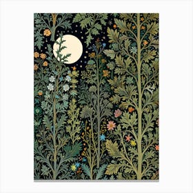 William Morris Moonlight In The Forest 151 Canvas Print