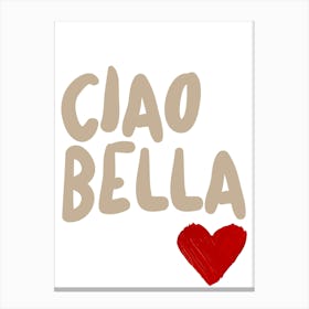 Ciao Bella 3 Canvas Print