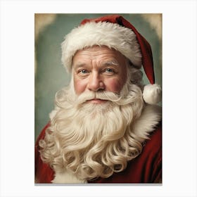 Vintage Santa Claus Painting Canvas Print