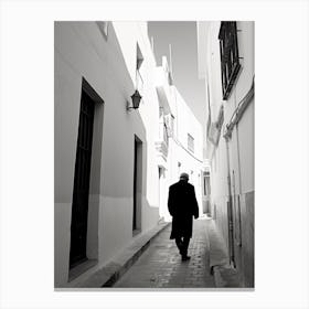 Tangier, Morocco, Black And White Photography 3 Canvas Print