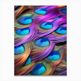 Peacock Feathers 1 Canvas Print