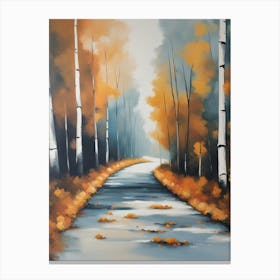 Autumn Road 1 Canvas Print