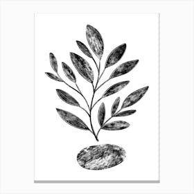 Batik Plant Canvas Print