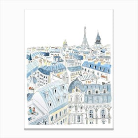 Paris Skyline Canvas Print