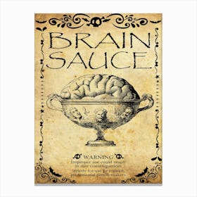 Brain Sauce Canvas Print