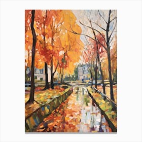 Autumn Gardens Painting Versailles Gardens France 2 Canvas Print