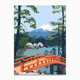 Nikko Japan 8 Colourful Illustration Canvas Print