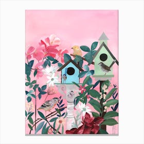 Bird Houses Canvas Print