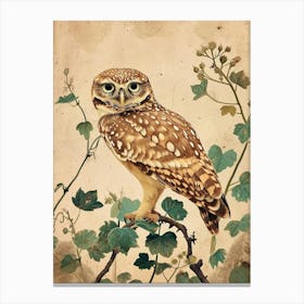 Burrowing Owl Painting 3 Canvas Print