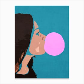 Bubblegum Girl Canvas Print