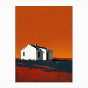 House On The Hill, Texas Canvas Print