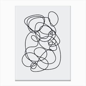 Line Art Poster Canvas Print