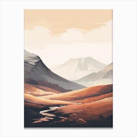 Ben Nevis Scotland 1 Hiking Trail Landscape Canvas Print