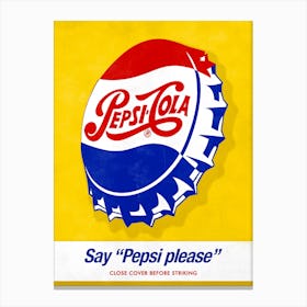 Pepsi | Pop art Canvas Print