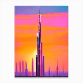 The Burj Khalifa Sunset Canvas Print