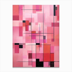 Geometric Pink Canvas Print