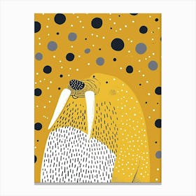 Yellow Walrus 1 Canvas Print