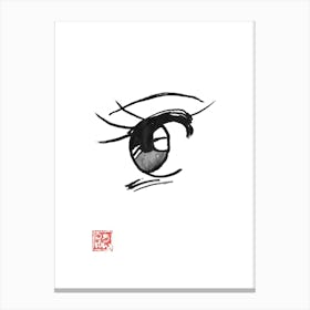 Manga eye Canvas Print