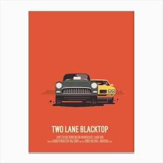 Two Lane Blacktop Canvas Print